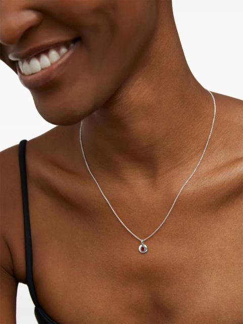 Monica Vinader July ruby pendant necklace - Silver - zdjęcie produktu nr 2