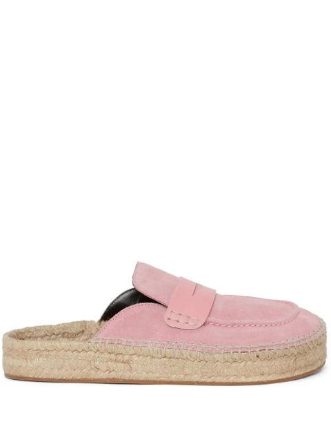 JW Anderson suede espadrille loafers - Pink - zdjęcie produktu nr 1