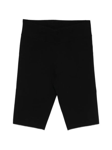 TOTEME elastic knee-length shorts - Black - zdjęcie produktu nr 1