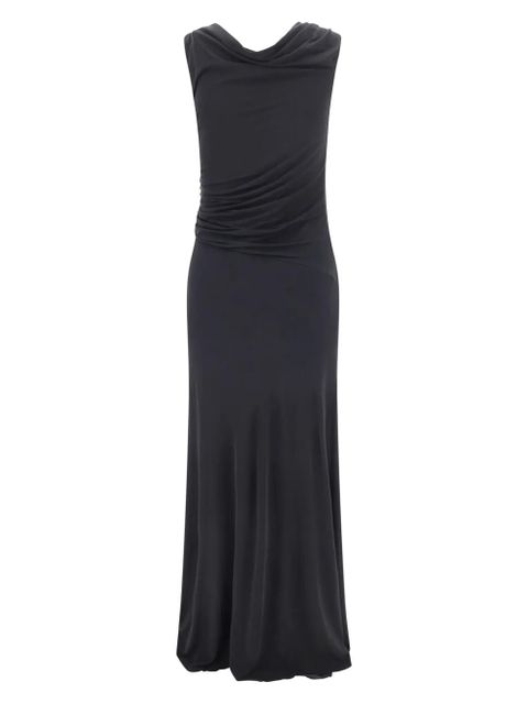 Alexander McQueen crystal-knot asymmetric gown - Black - zdjęcie produktu nr 2
