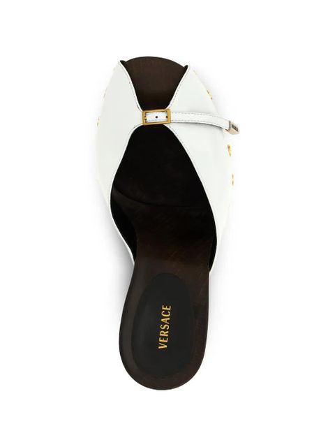 Versace Sassi patent clogs - White