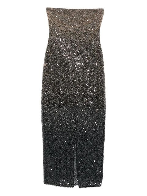 ROTATE BIRGER CHRISTENSEN beaded maxi dress - Black - zdjęcie produktu nr 1