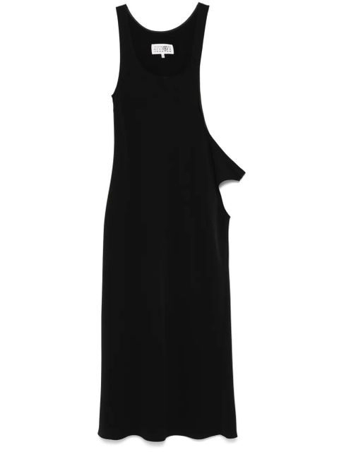 MM6 Maison Margiela asymmetric midi dress - Black - zdjęcie produktu nr 1