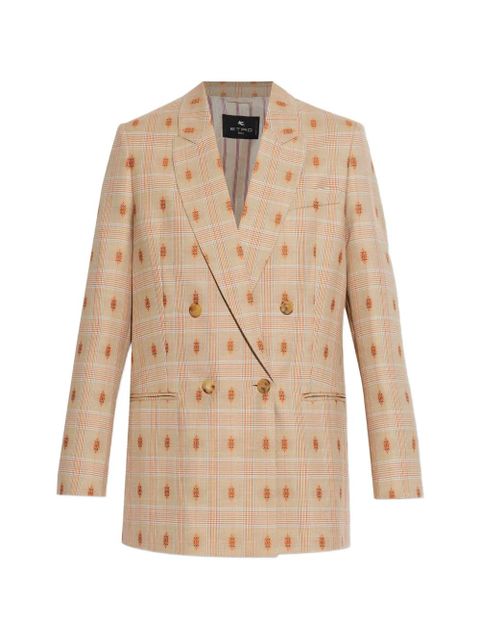 ETRO check-patterned blazer - Neutrals - zdjęcie produktu nr 1