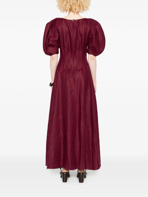 Gabriela Hearst puff-sleeve maxi dress - Red