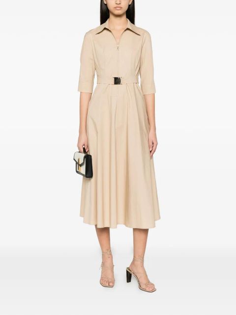 TWINSET belted zip-up midi dress - Neutrals - zdjęcie produktu nr 2
