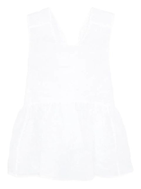 Cecilie Bahnsen Cora peplum top - White - zdjęcie produktu nr 1