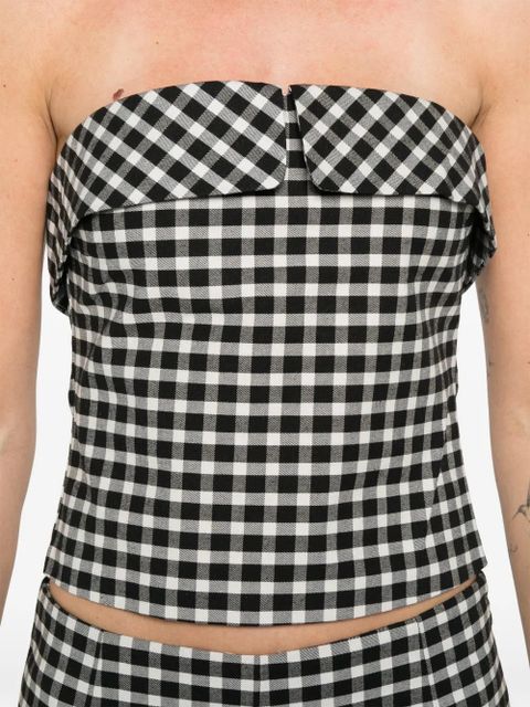 Posse Chiara strapless cotton top - Black