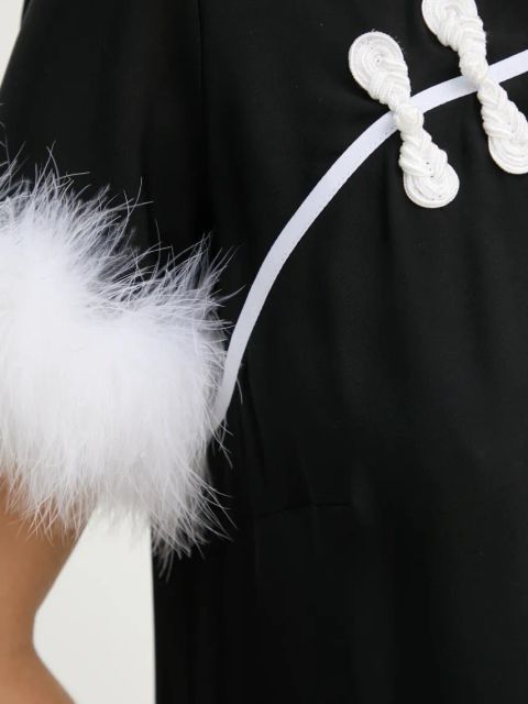 The Sleeper sukienka kolor czarny midi prosta DRDR03P002F