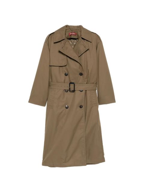 Max Mara double-breasted belted coat - Green - zdjęcie produktu nr 1