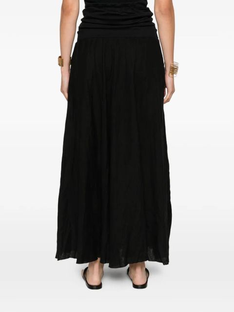 Johanna Ortiz panelled maxi skirt - Black