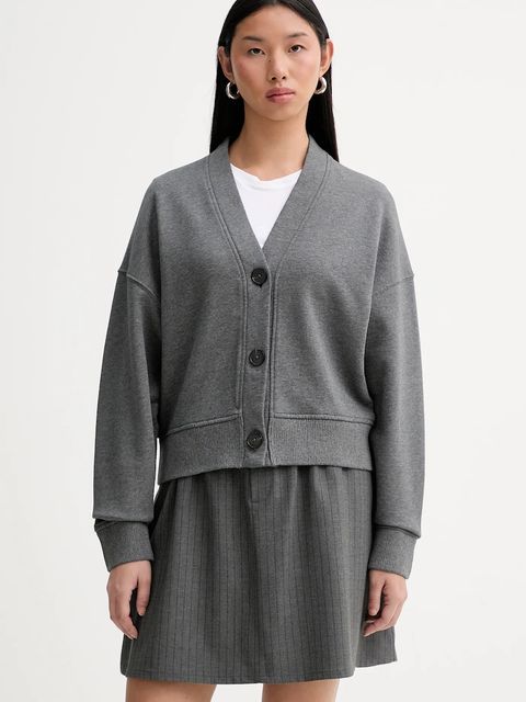 Marc O'Polo kardigan bawełniany damski kolor szary 600407357025 - zdjęcie produktu nr 1