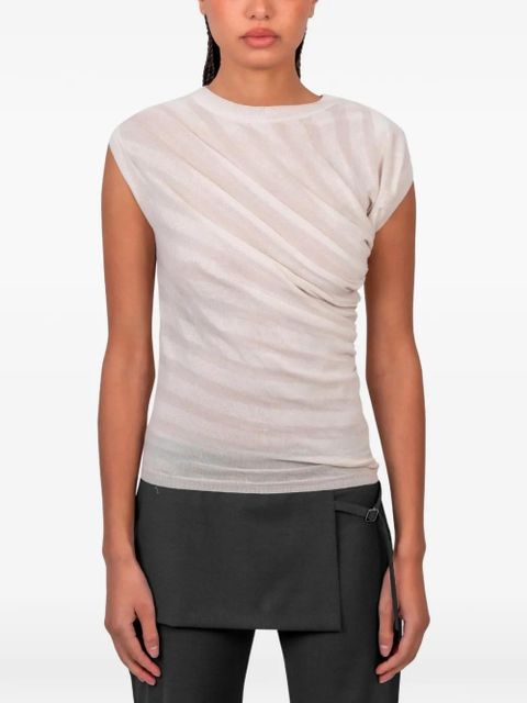 Paloma Wool Raven draped sleeveless top - Neutrals - zdjęcie produktu nr 1
