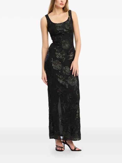 ROTATE BIRGER CHRISTENSEN floral-pattern maxi dress - Black - zdjęcie produktu nr 2