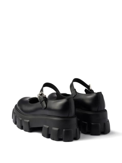 Prada logo-detail flat pumps - Black - zdjęcie produktu nr 2