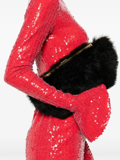 ROTATE BIRGER CHRISTENSEN sequin long-sleeves mini dress - Red