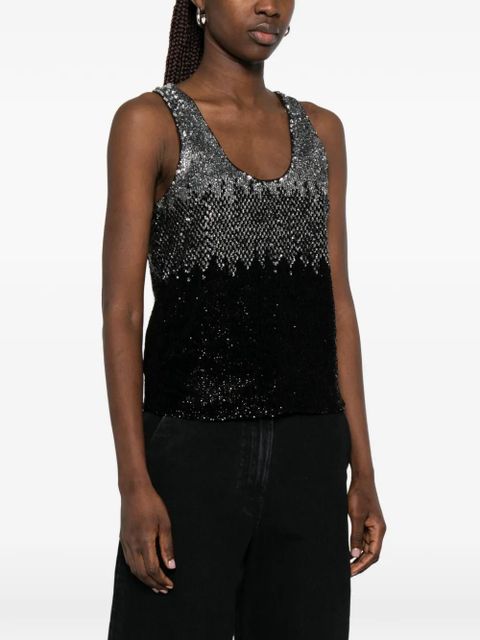 PINKO Dinko sequinned top - Black