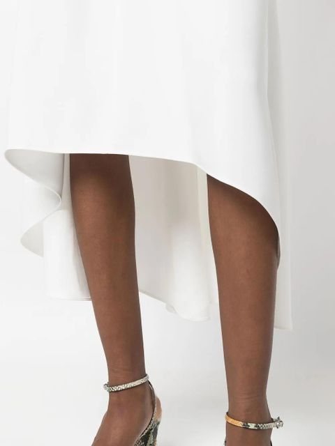 Yves Salomon sleeveless V-neck midi dress - White