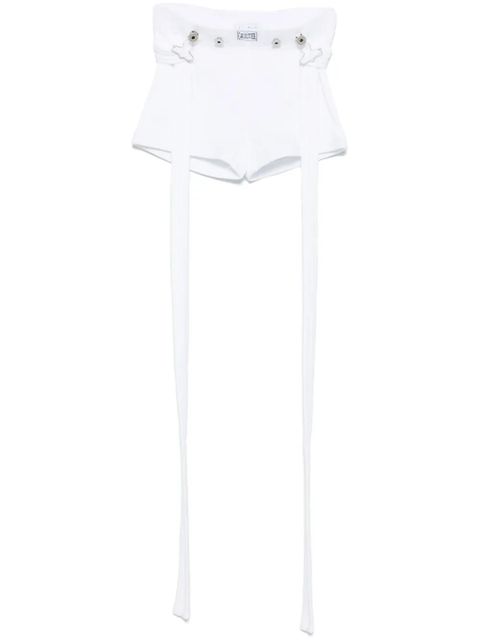 Jean Paul Gaultier logo-patch shorts - White - zdjęcie produktu nr 1