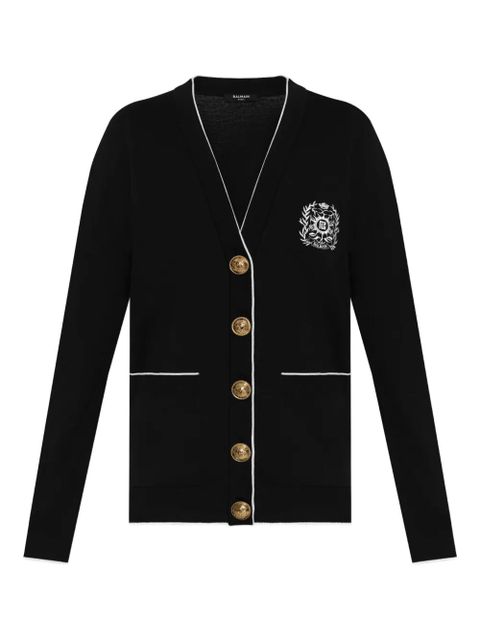 Balmain embroidered cardigan - Black - zdjęcie produktu nr 1
