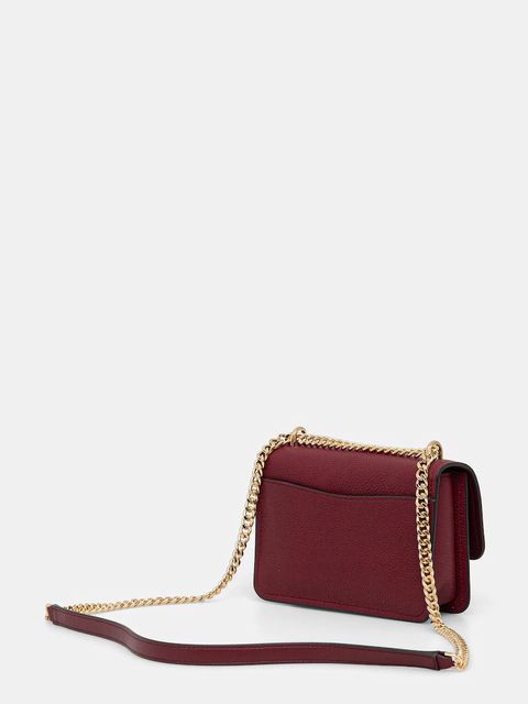 MICHAEL Michael Kors torebka skórzana kolor bordowy 32T4GC7C1T
