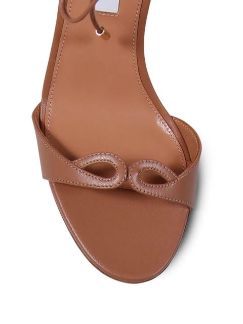 Aquazzura 85mm leather heeled sandals - Pink