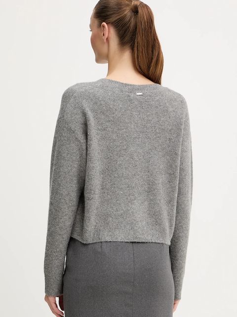 Fracomina kardigan z domieszką wełny damski kolor szary FS25WT8002K560R9