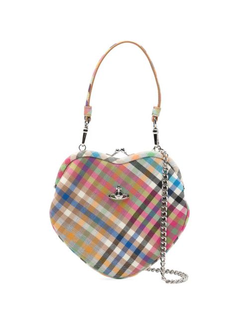 Vivienne Westwood Belle Heart checked tote bag - Pink - zdjęcie produktu nr 1