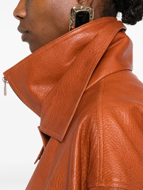Magda Butrym leather jacket - Orange