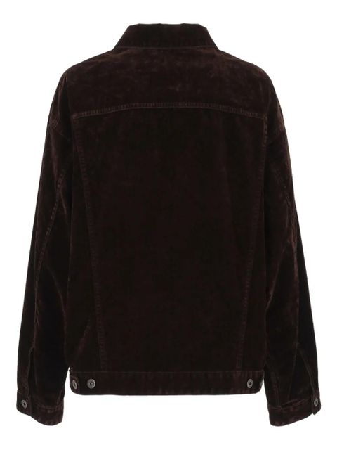 Miu Miu logo jacket - Brown - zdjęcie produktu nr 2