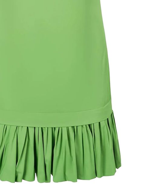 STAUD Ari ruffled dress - Green