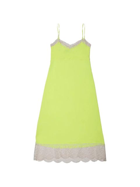 Simone Rocha lace-trim midi dress - Green - zdjęcie produktu nr 2