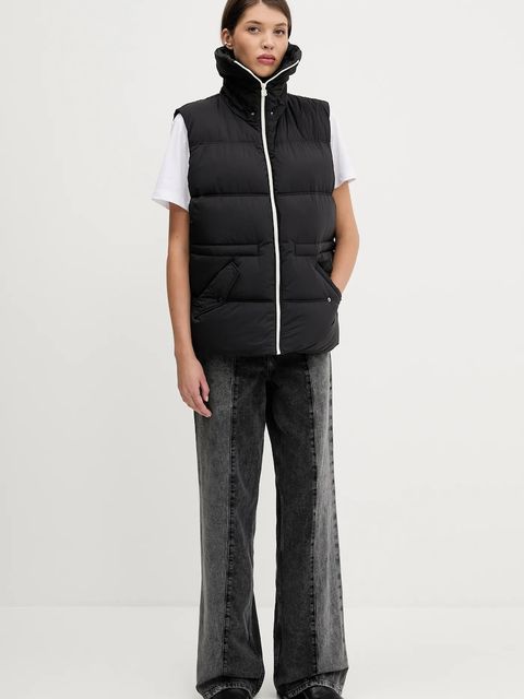 HUGO bezrękawnik damski kolor czarny zimowy 50540258 - zdjęcie produktu nr 2