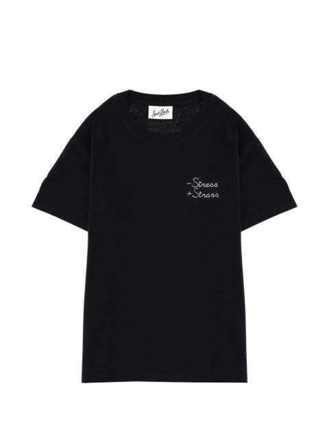 MC2 Saint Barth embroidered T-shirt - Black - zdjęcie produktu nr 1