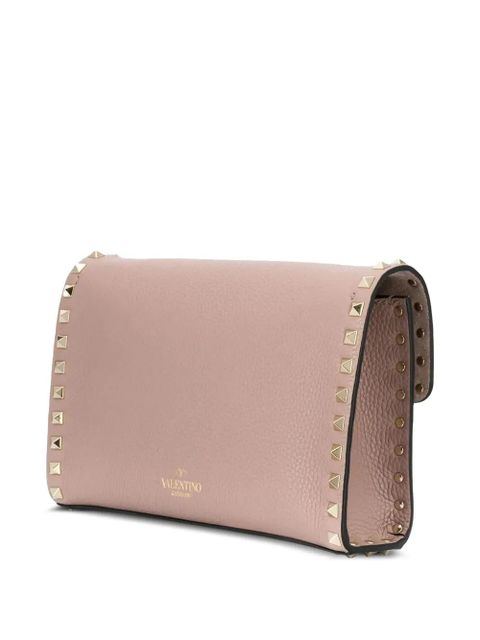 Valentino Garavani small rockstud flap crossbody bag - Pink