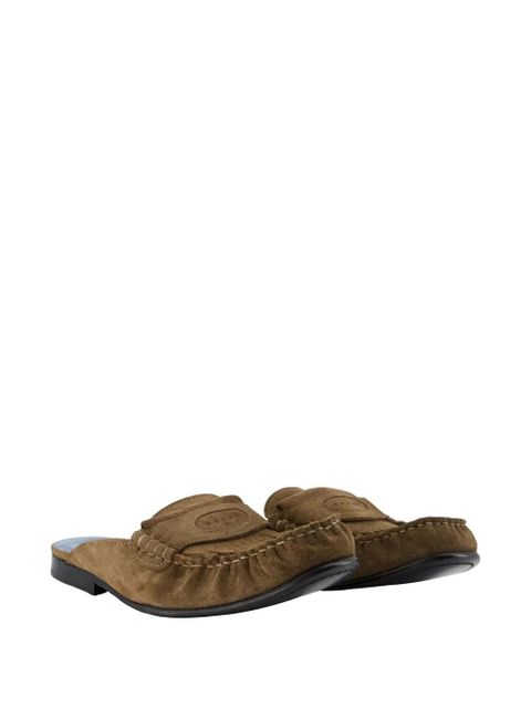 Marni whipstitch square-toe mules - Brown - zdjęcie produktu nr 2