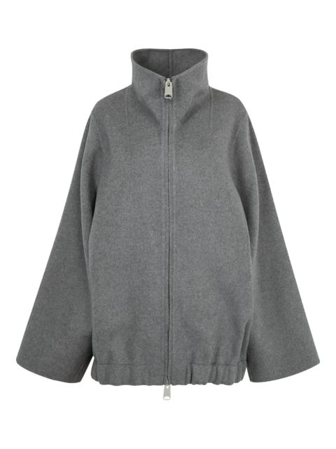 KHAITE Garret high-neck zip-front jacket - Grey - zdjęcie produktu nr 1