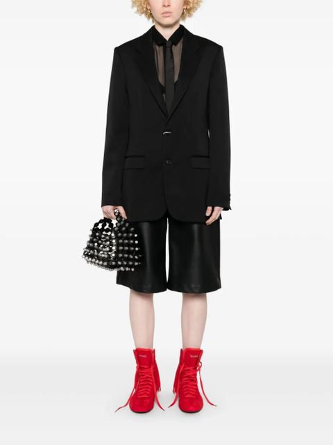 MM6 Maison Margiela single-breasted blazer - Black - zdjęcie produktu nr 2