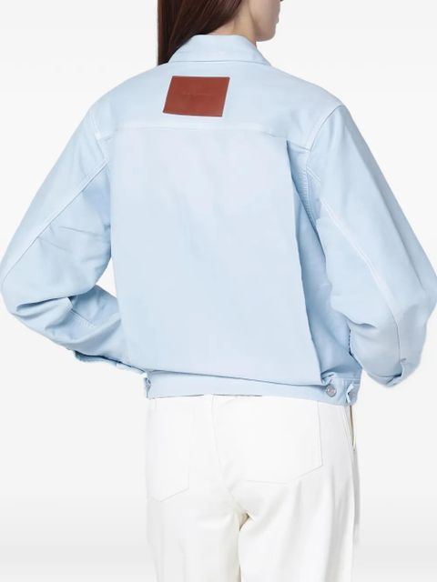 Victoria Beckham chest pocket trucker jacket - Blue