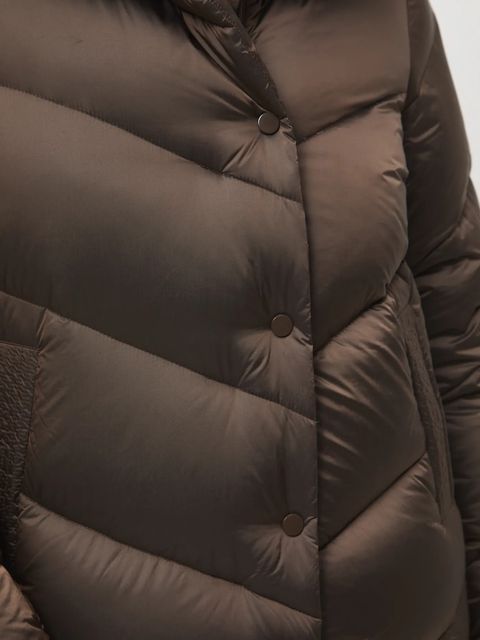 Medicine kurtka puchowa kolor brązowy