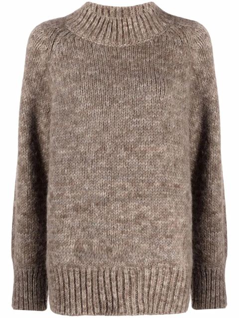 Maison Margiela high neck knitted jumper - Neutrals - zdjęcie produktu nr 1
