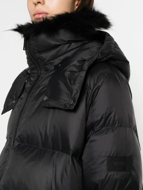 Yves Salomon hooded padded jacket - Black