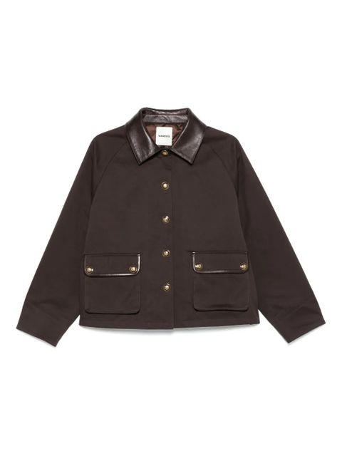 SANDRO cotton jacket - Brown - zdjęcie produktu nr 1
