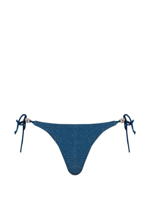 Bond-eye beaded tie bikini bottoms - Blue - zdjęcie produktu nr 1