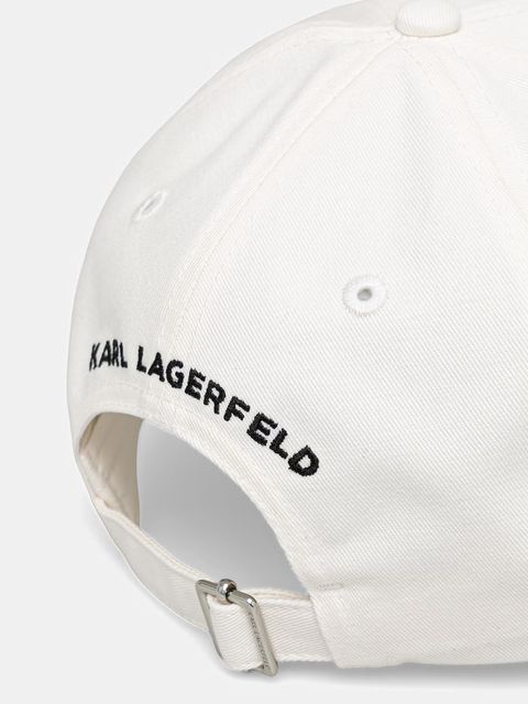 Karl Lagerfeld czapka z daszkiem damska bawełniana K/AUTOGRAPH - zdjęcie produktu nr 1