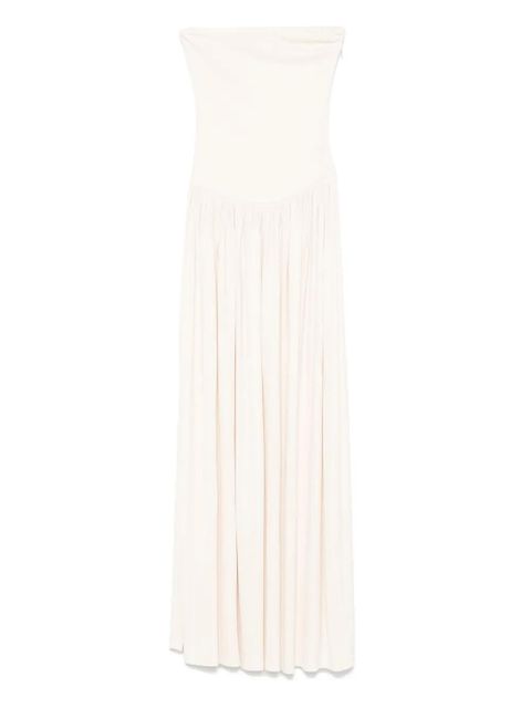 Aya Muse strapless midi dress - Neutrals - zdjęcie produktu nr 1