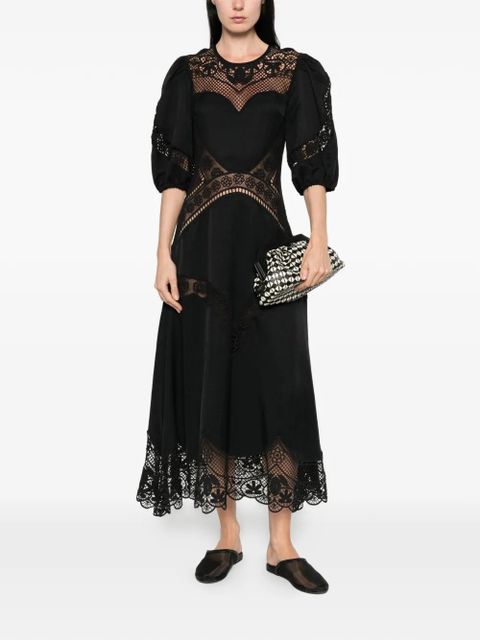 TWINSET crew-neck midi dress - Black - zdjęcie produktu nr 2