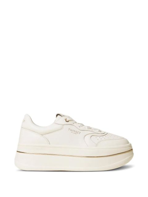 TWINSET lace-up platform sneakers - White - zdjęcie produktu nr 1