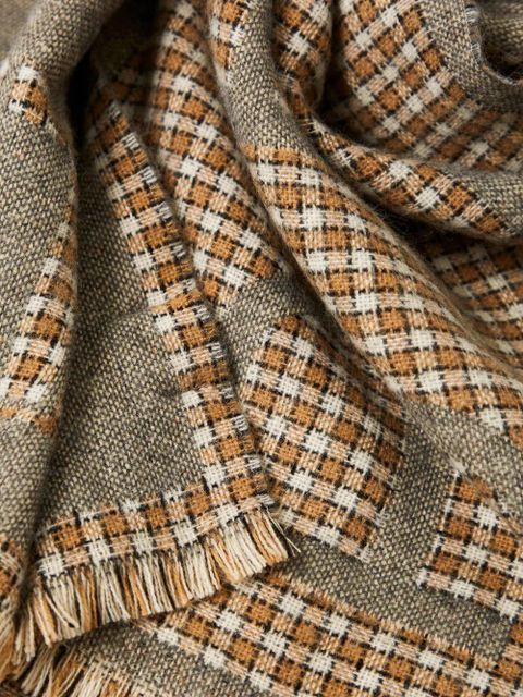 TWINSET checked scarf - Green