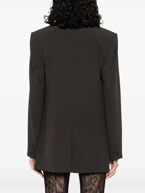 Saint Laurent silk single-breasted blazer - Green